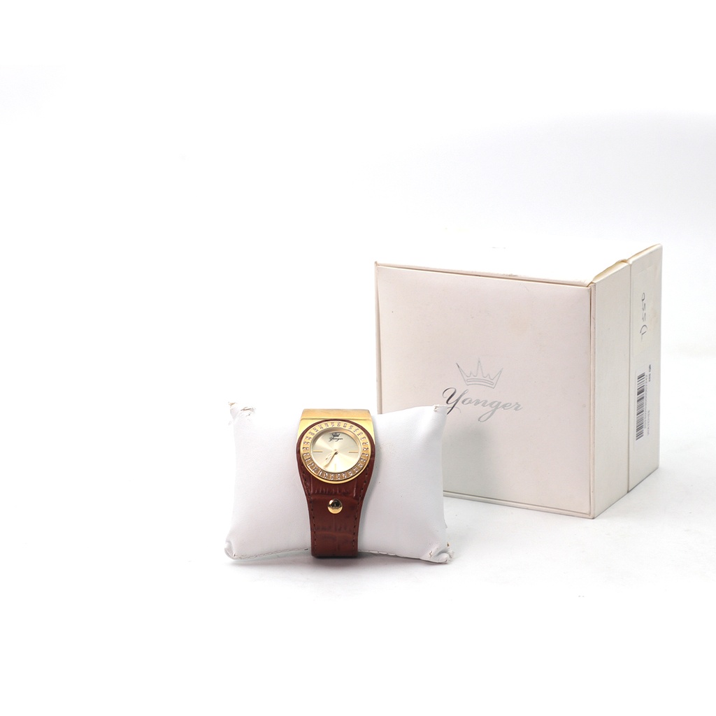 Yonger and Bresson Yellow Gold Dial Brown Watch