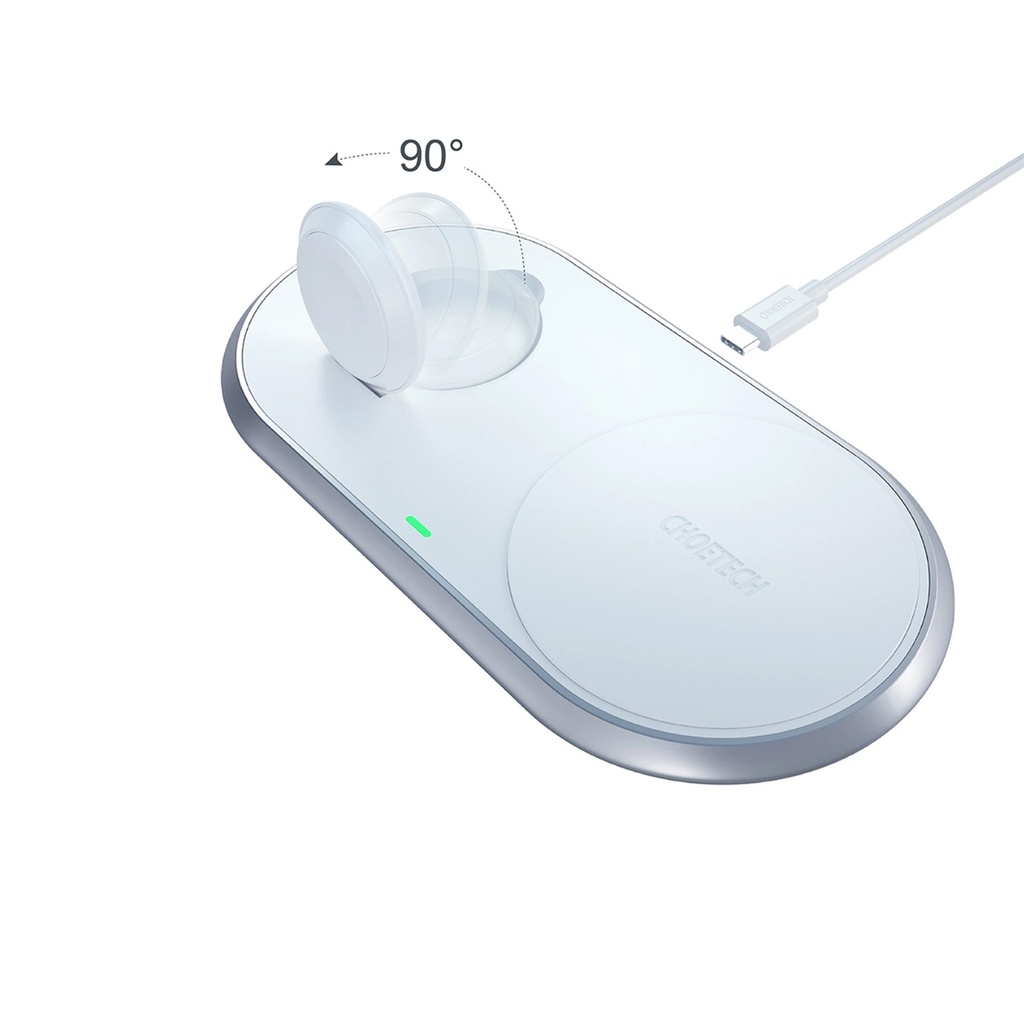 Choetech 2 in 1 Fast Wireless Charger With Stand For Apple Watch Series 1 - 2 - 3 - 4 - 5