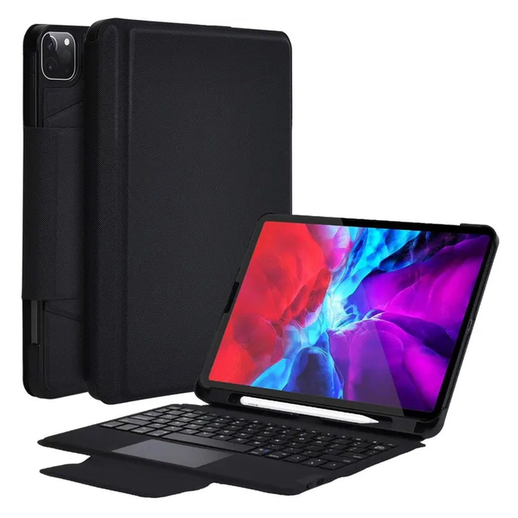 Choetech Wireless Keyboard Case With Touchpad For iPad Pro 11, En + Ar