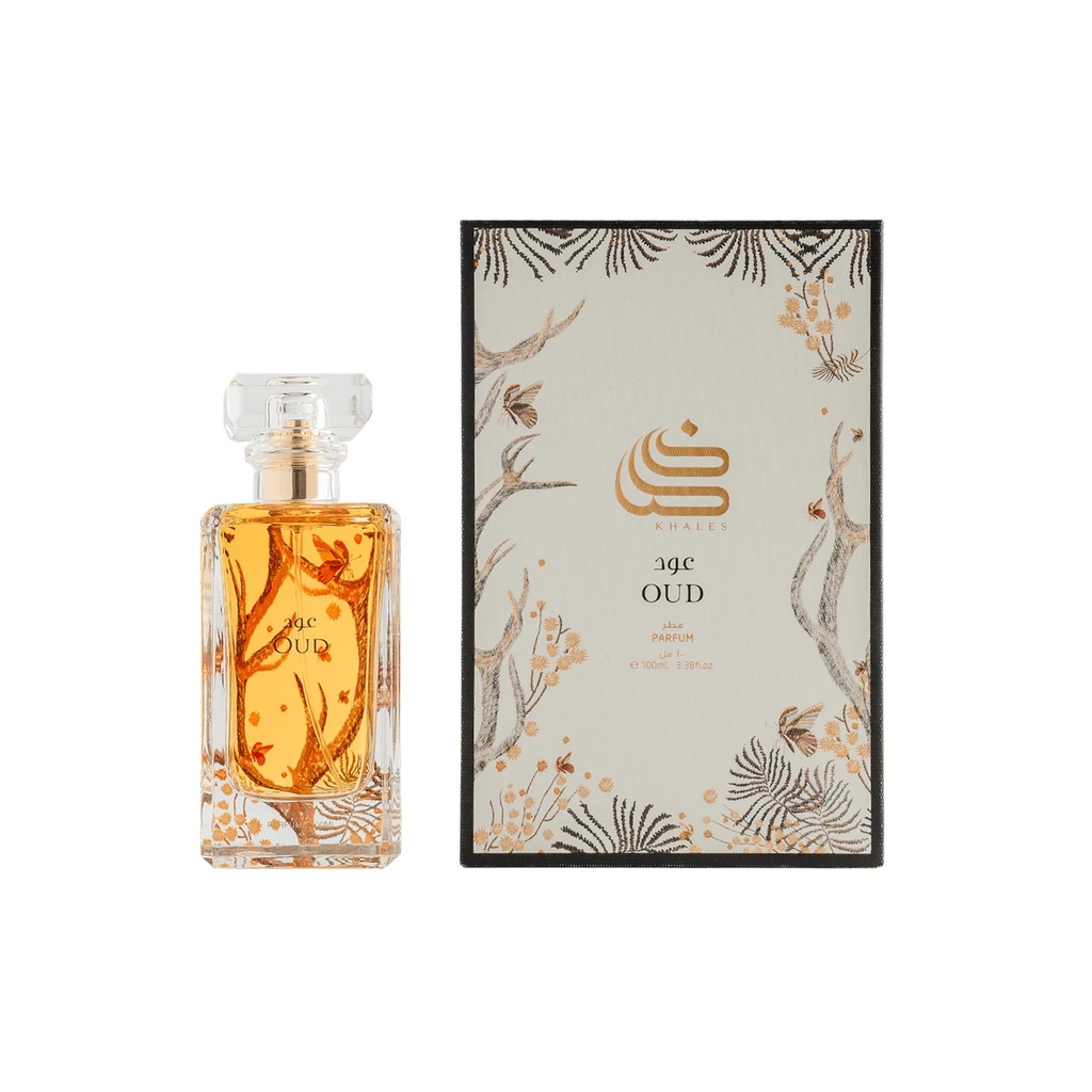 Khales Oud Parfum 100 ml 3.38 fl.oz, Perfume Oil, Alpha Isomethyl Ionone, Amyl Cinnamal