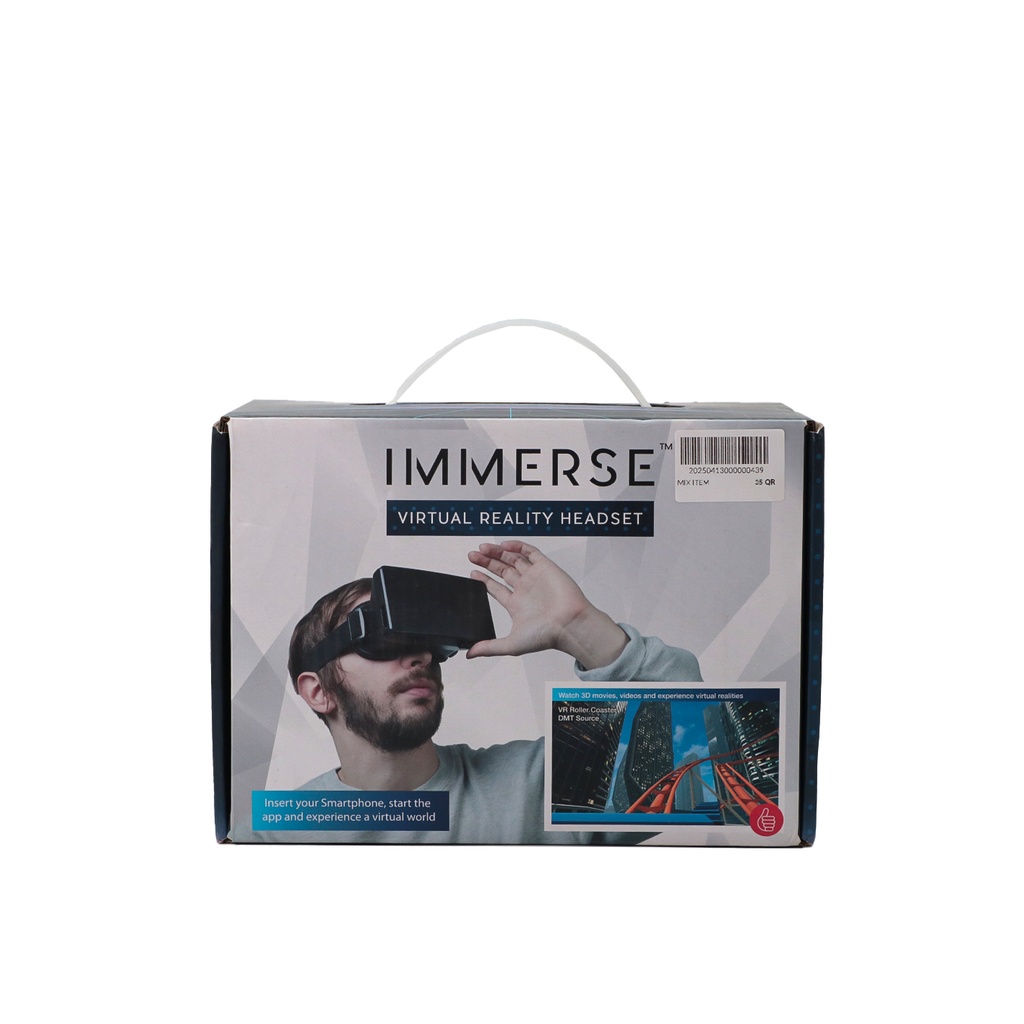 Immerse Virtual Reality Headset 3D Video Google Plastic Glasses Android & iPhone