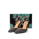 Taylor Says Priscilla  Black White Polka Dot Buckle Strapped Lemon Size US :09