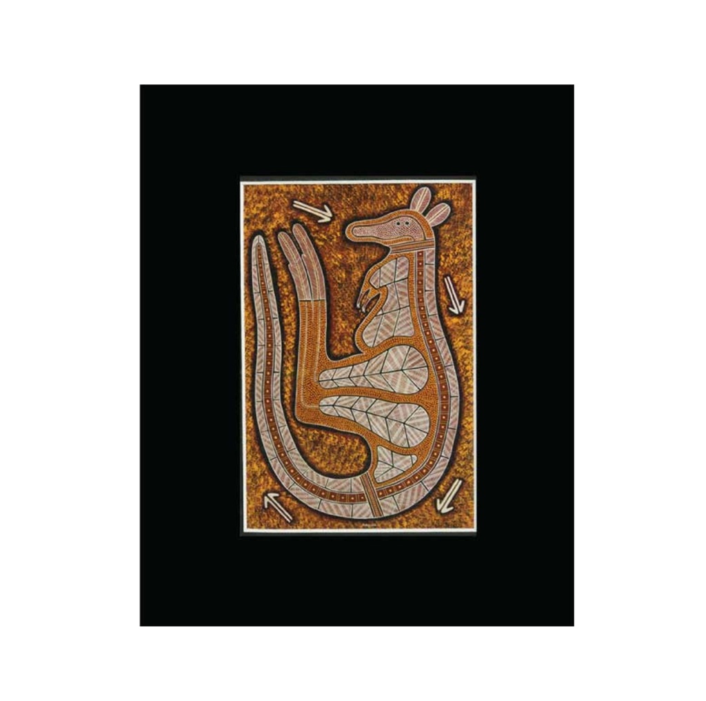 Print Kangaroo Gungurru Small Frame