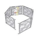 Skip Hop Expandable Baby Gate, Play view Enclosure, Silver Lining Cloud