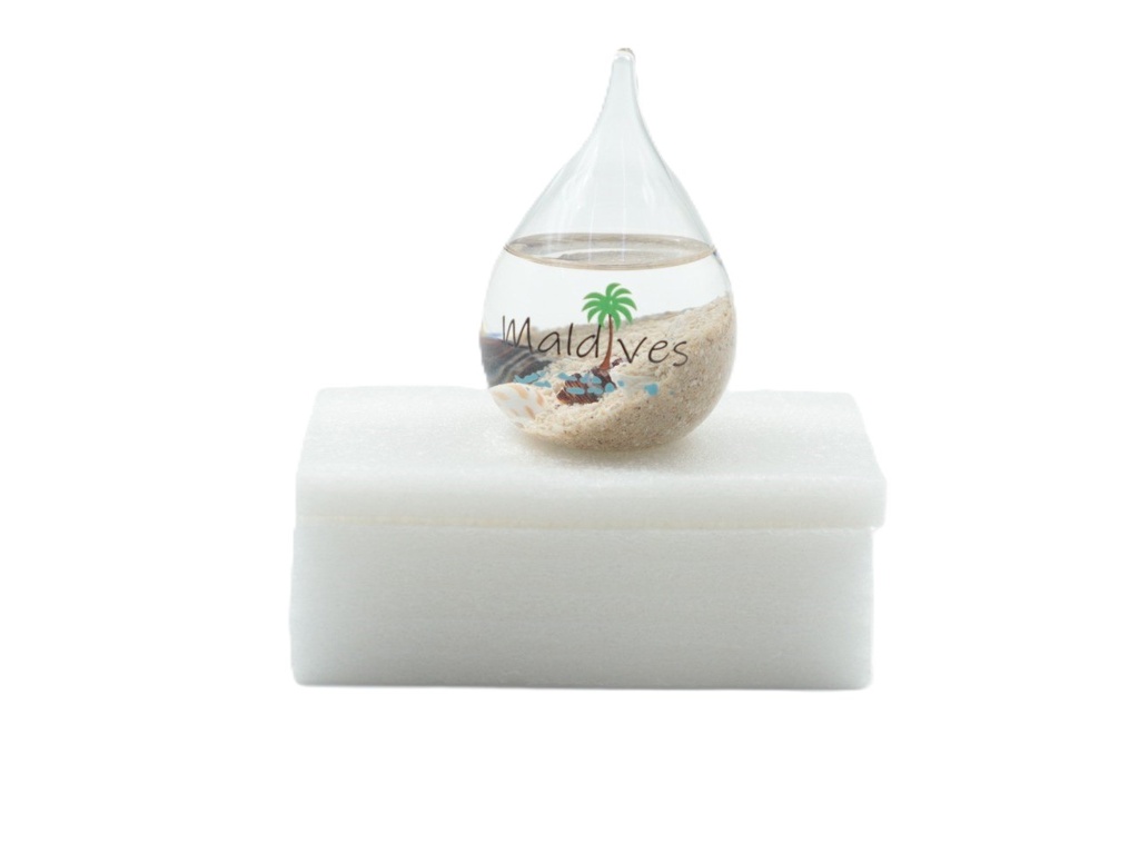 Maldives Water  Glass Bell Small Gift