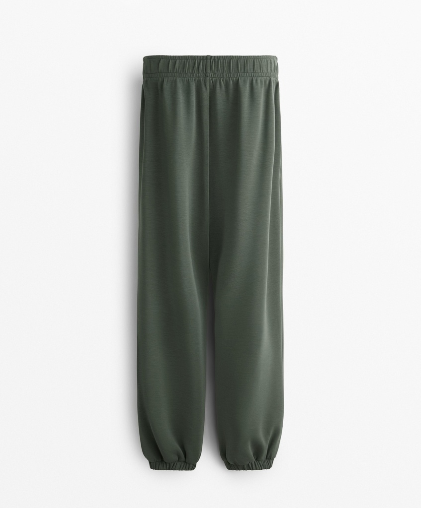 OySho Long wide  Green Casual  Pants Size: L, ART:1142