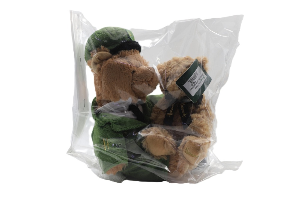 Harrods Small Doll  Harrods & Large Eco Jacob Bear  2 Pcs