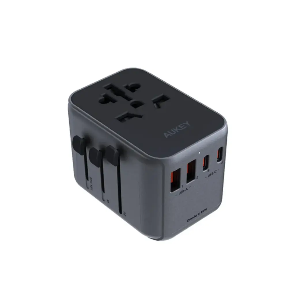 Aukey PA-TA07 Universal Travel Adapter,35W with 3xUSB-C and 2xUSB-A Ports