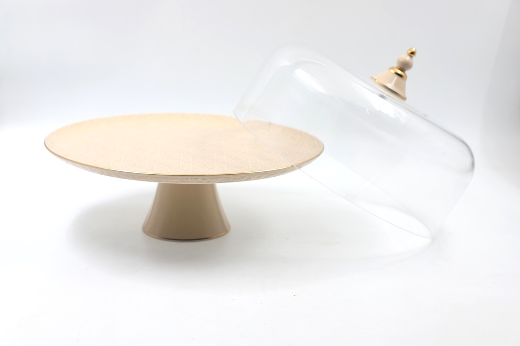 Otantik Rosette 8-Piece Porcelain Cake Serving Set