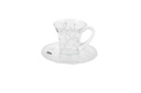 Bohemia Glass Coffee set, 12 Pieces - Clear