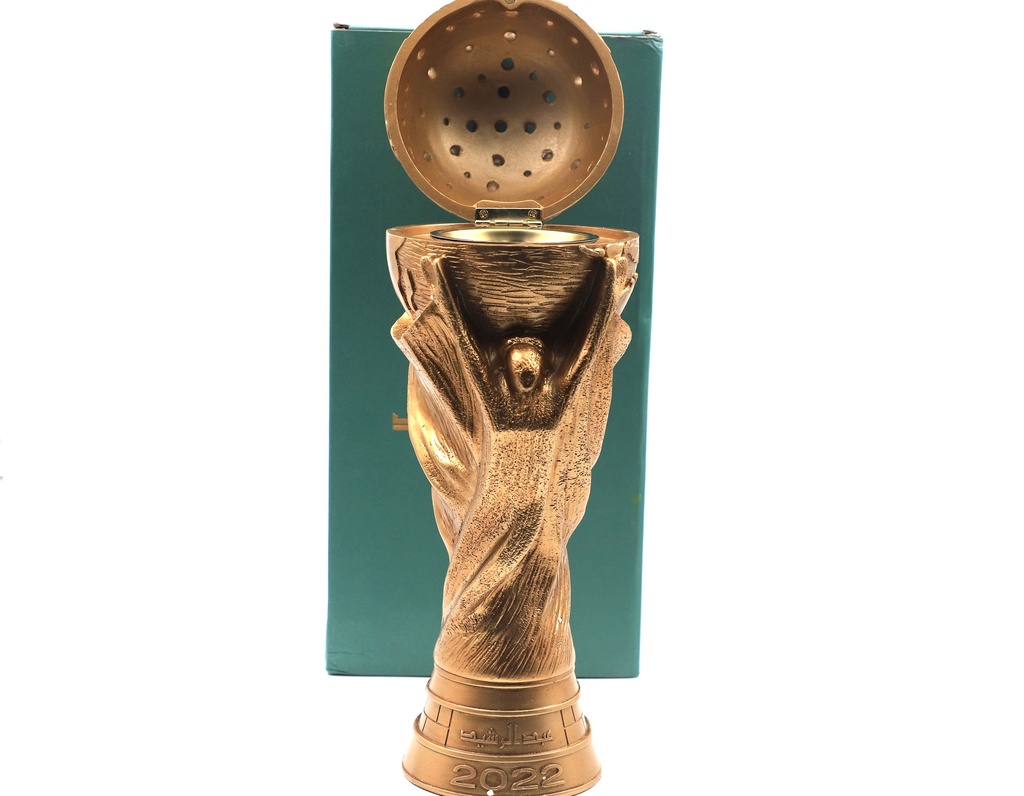 Abdul Rashid Gold Toned Burner World Cup Qatar 2022 incense Gift box