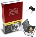 Hnso Metal safe box Lock Box with 2 Key Diversion Book Safe Dictionary Box