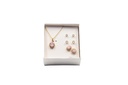 Pink Gold Pendant Set