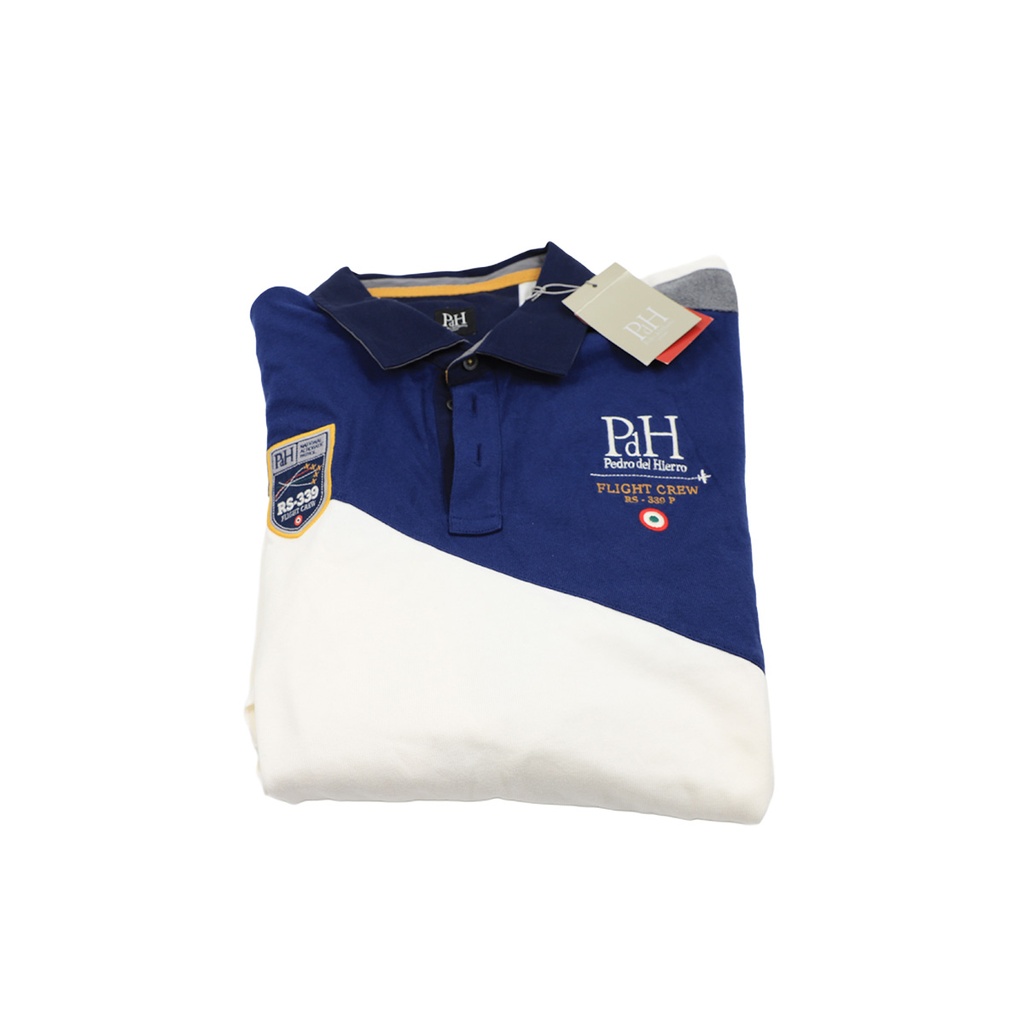 PEDRO DEL HIERRO COTTON T_SHIRT POLO WHITE SIZE:XXL