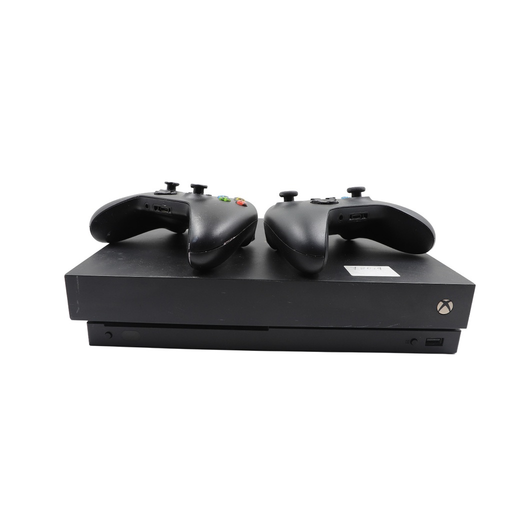 Xbox One X HDMI + 2 Controllers 1 Tb Model:1787 ** No Cables**