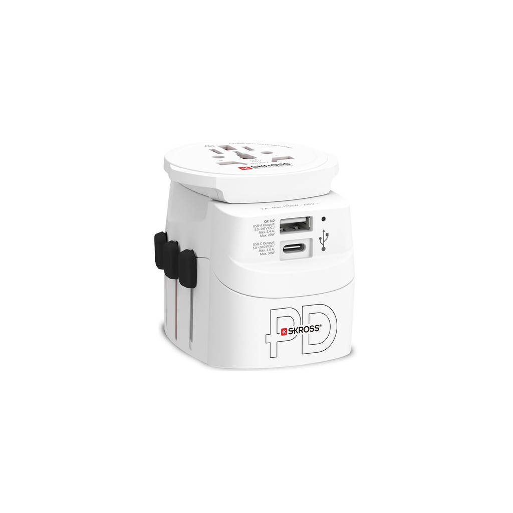 Skross Pro Light USB AC30PD World 1.302473 Travel Charger