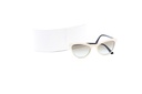 Prada Catwalk PR 01VS 7S30A7 Ivory Plastic Cat-Eye Sunglasses Grey