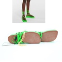 Amina Muaddi - Jamie leather platform thong sandals Siz:39 1/3