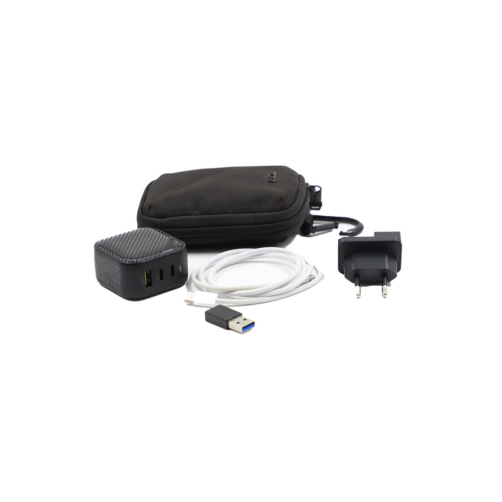 Invzi GaNHub 65W GaN USB C Charger 3-Port, PPS PD Fast Charger Foldable Wall Charger