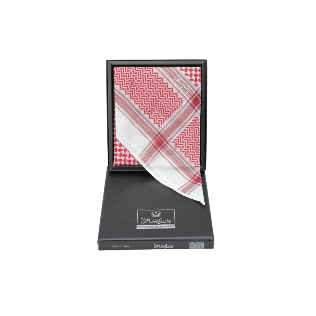 AMK Men’s Luxury Red Shemagh Size - 55
