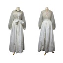 Machka Fancy Elbise Beyaz ramazan White Dress, Size:38