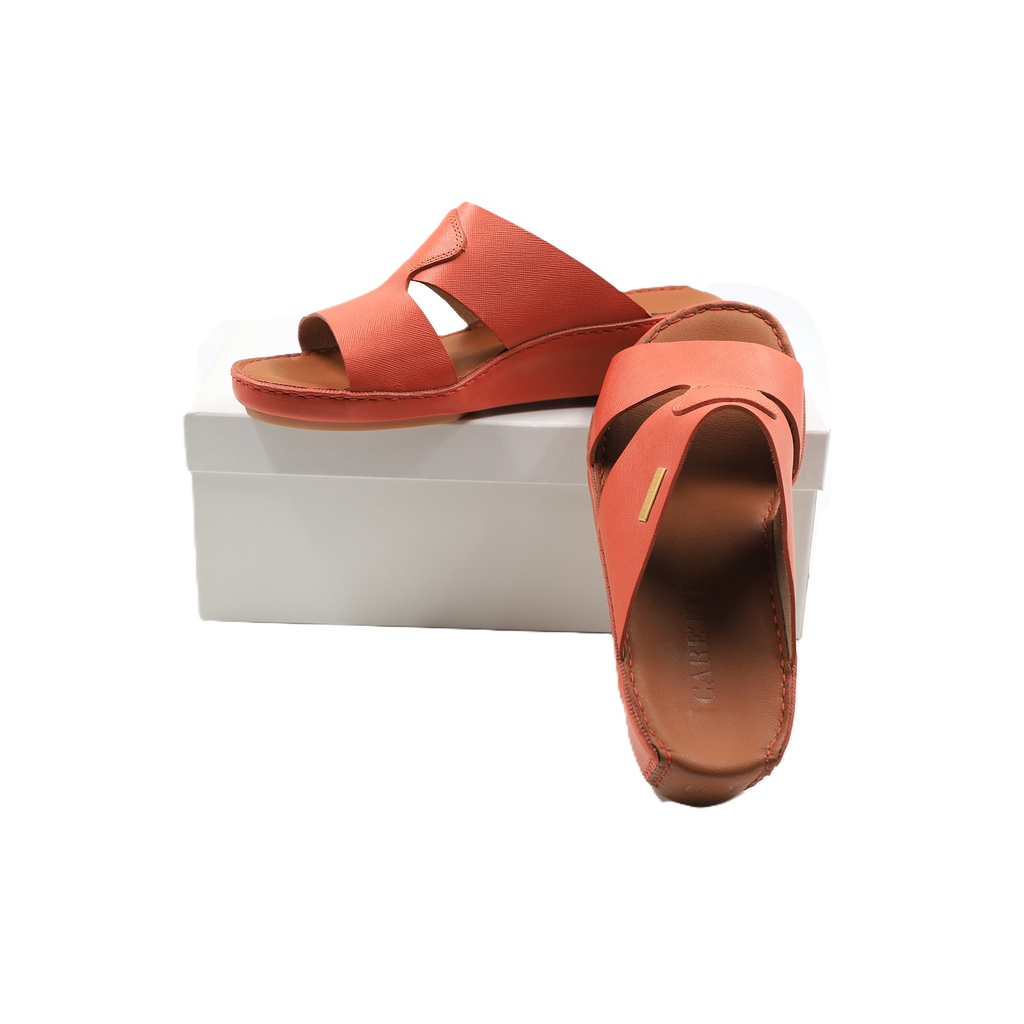 Caretti  Legend 4177 Memmory Saffiano Mango Sandals  Brown Color    Size - 08