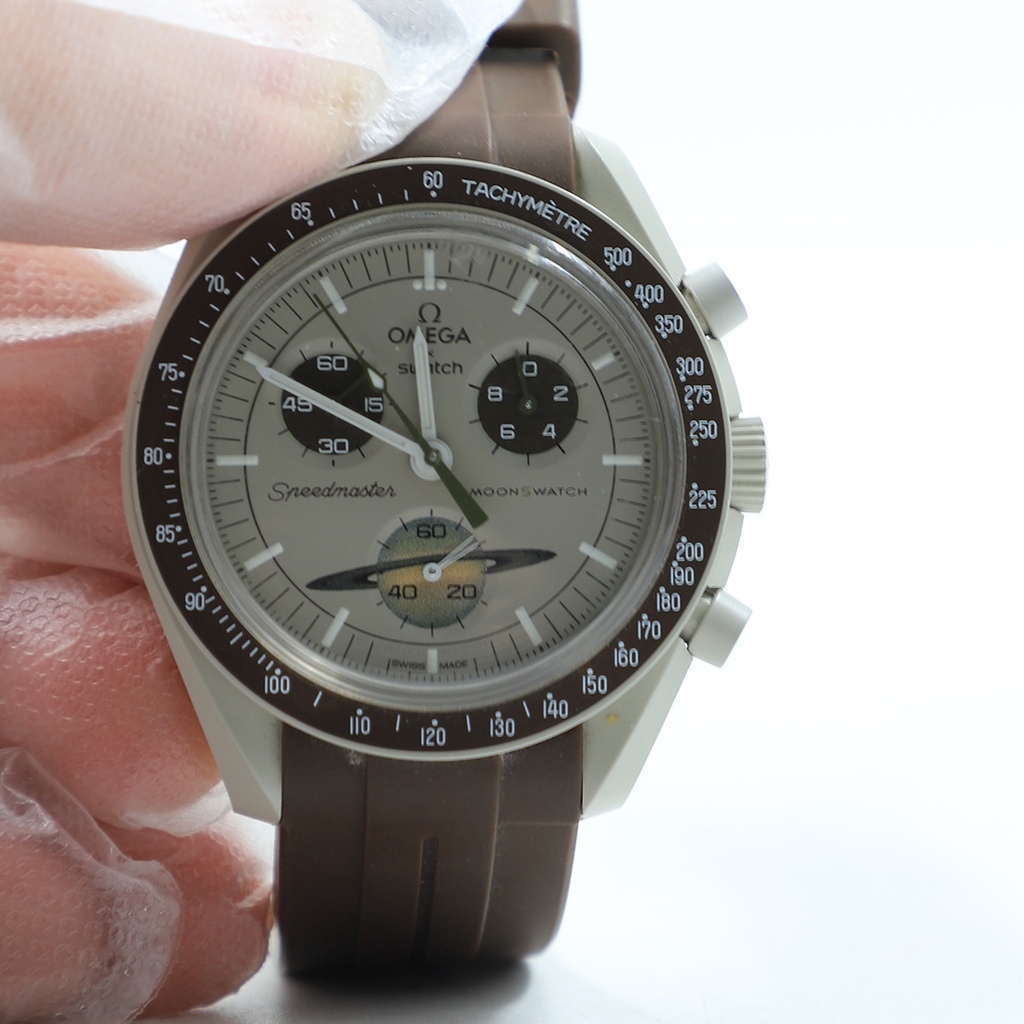 Swatch Omega Mission to The Saturn, Four jewels V8, Water Resistant Watch