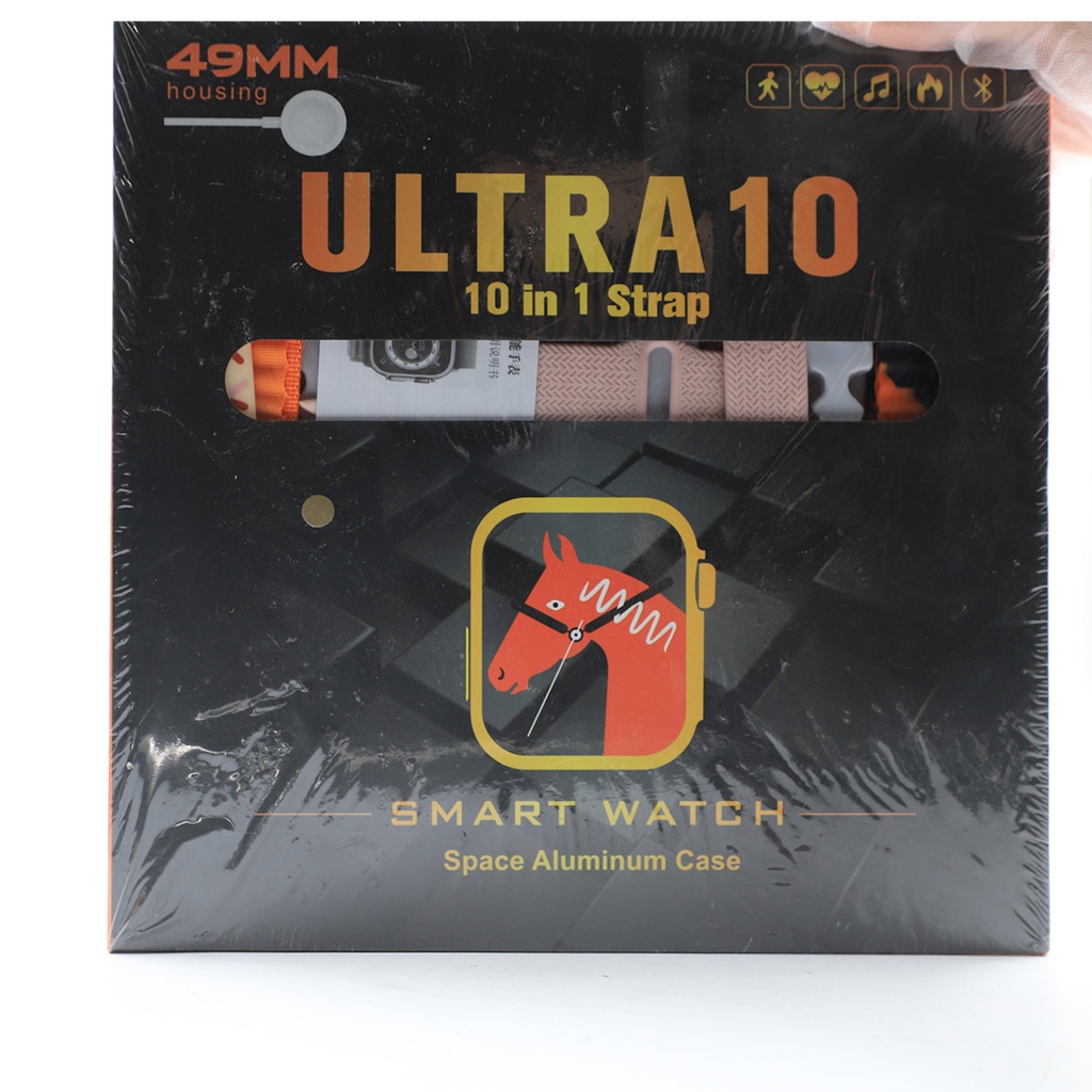 Ultra 10 in  Smart Watch 10 in 1 Strap Space Aluminum Case