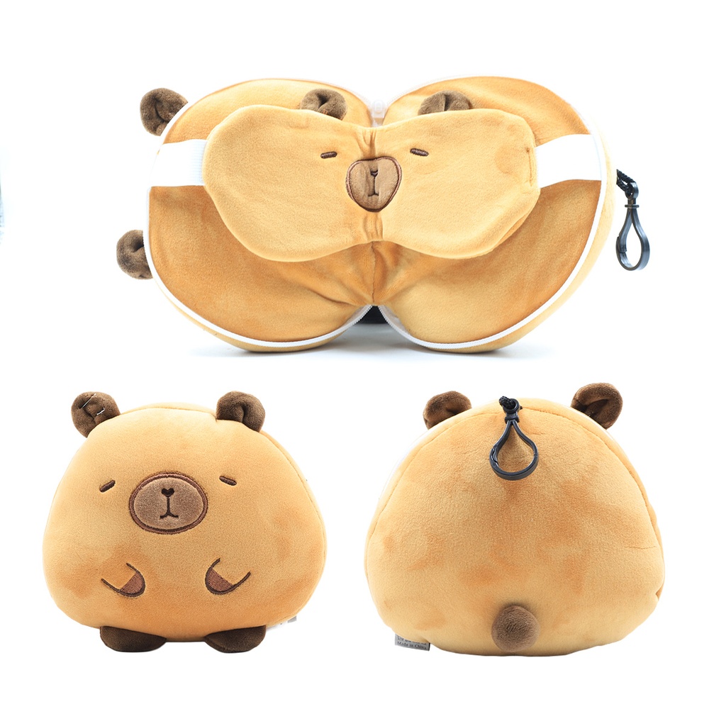 Travel neck rest and Eye cover  Cute Set