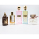 Mix Used Fragrance Mancera Paris Instant crush + Cuir Intense Guerlain 125 ml + My Burberry Blush 90 ml + Ibrahim Al Qurashi Blue Diamond Aqua / Pink Diamond Sakura