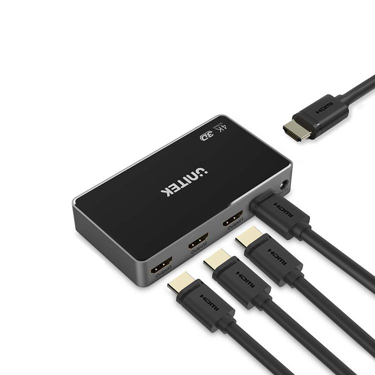 Unitek HDMI 1.4 b Splitter  1 in  4 out