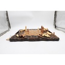 Chess Real Wood Hand , **Missing One Pawn**
