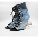 Balmain Open Toe Lace Up Heels Size 41