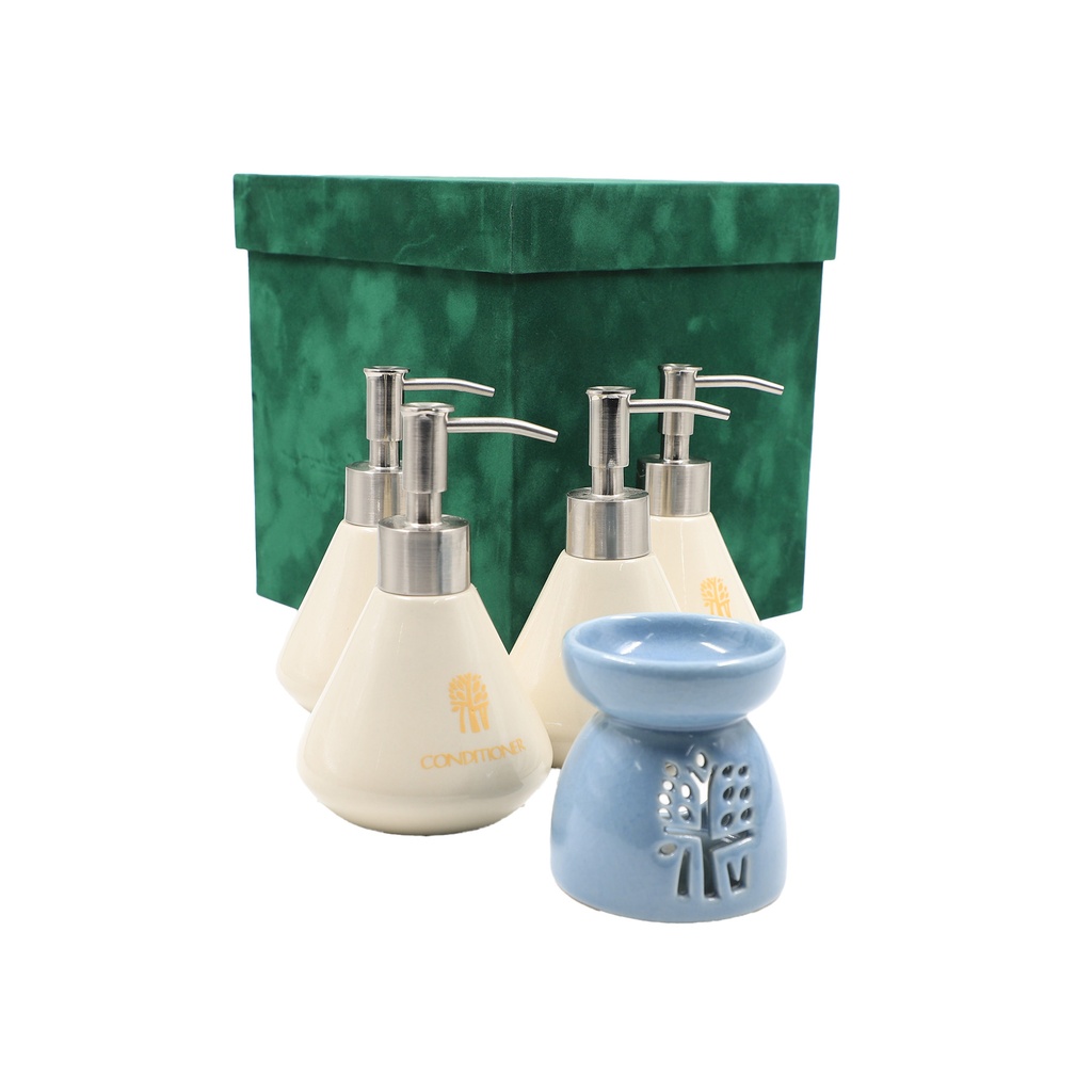 Ceramic Bathroom Accessory Set 5 Pcs