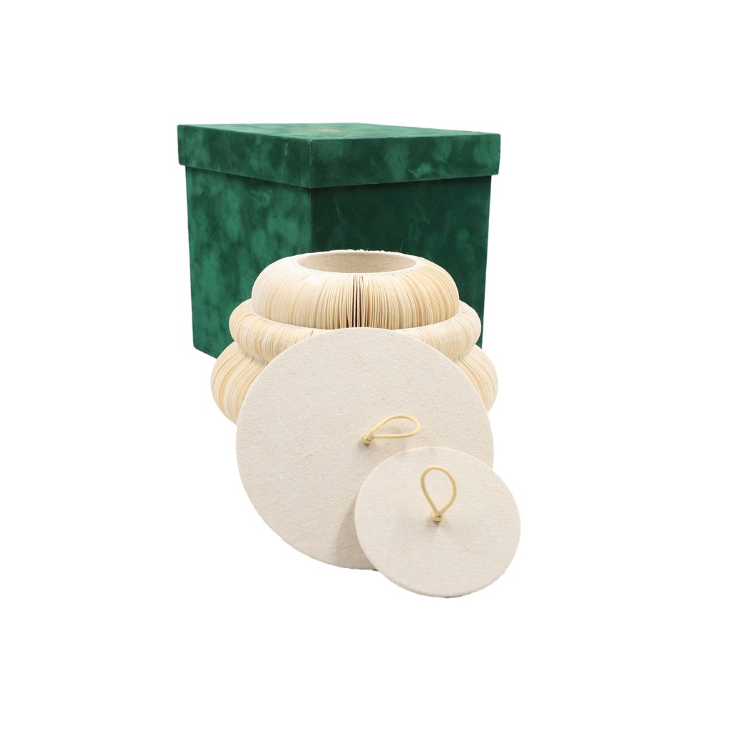 Home Accessory Box Mulberry Paper  Set 2 Pcs