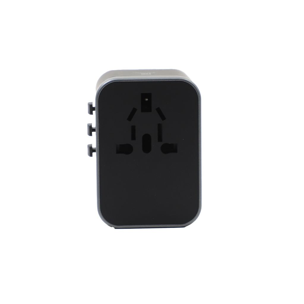 World Travel adapter with 3 usb +type -c