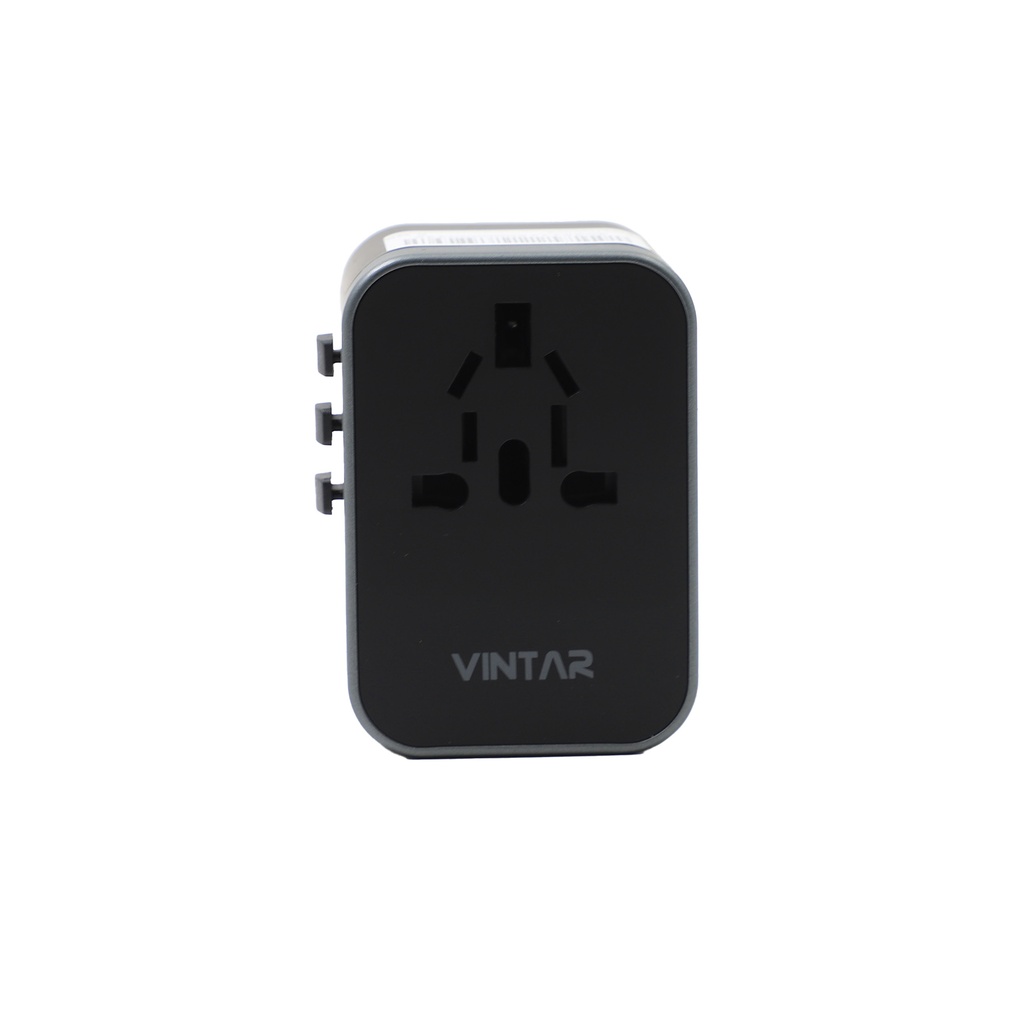 World Travel adapter with 4 usb +type -c