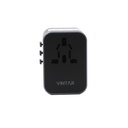 World Travel adapter with 4 usb +type -c