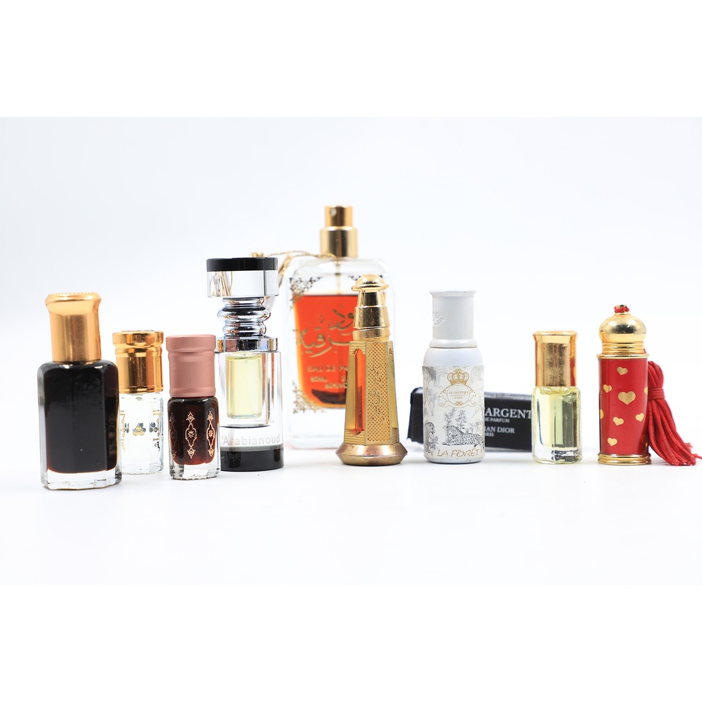 Mix Of Oud Set Of Perfume Al Jazeera Abd Samad Al Qurashi, Ajmal, Al Tawash