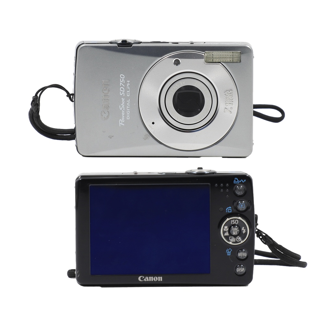 Canon PowerShot SD750 7.1MP Digital Elph Camera with 3x Optical Zoom (Silver) ** No Charger**