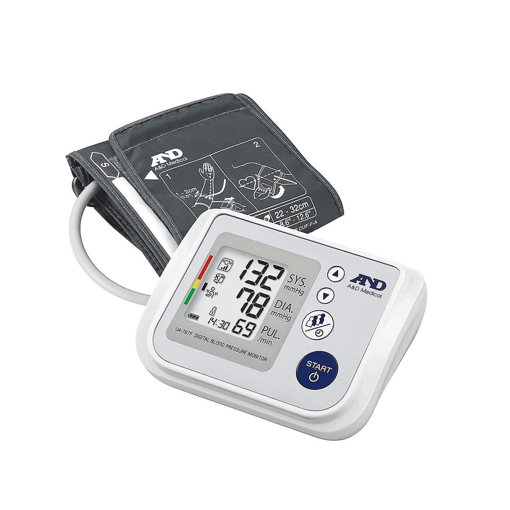 AND UA-767F Digital Upper Arm Blood Pressure Monitor IBH Detector