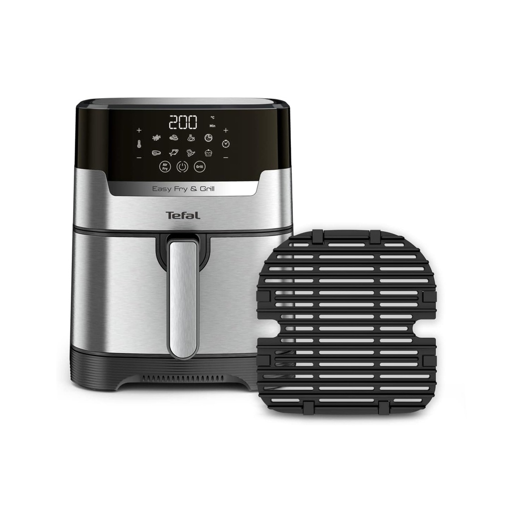 TEFAL Easy Fry & Grill Digital 2-in-1 | Air Fry + Grill  Adjustable Temperature | 4.2 L Capacity EY505D27