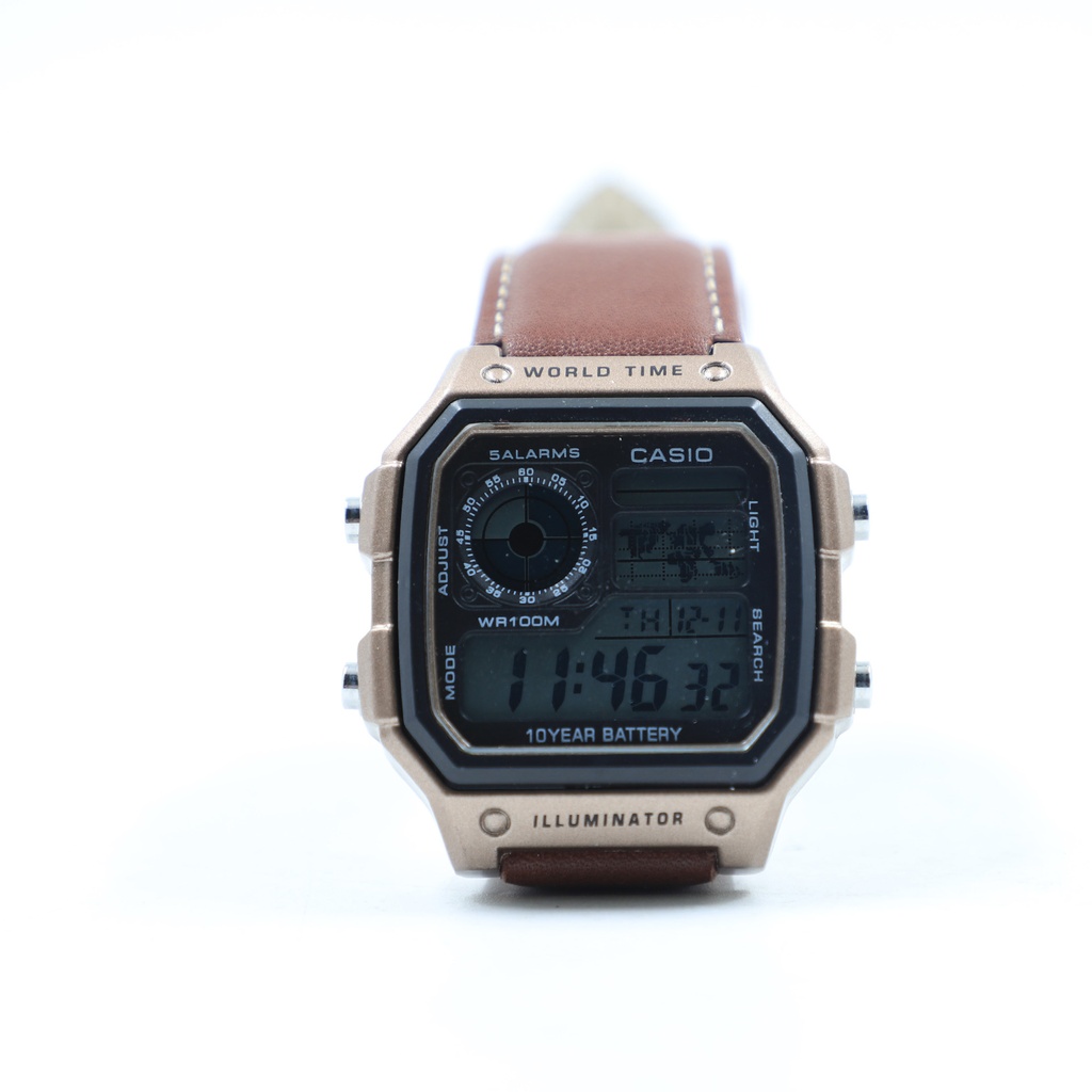 Casio AE-1200WH World Timer 10 year battery