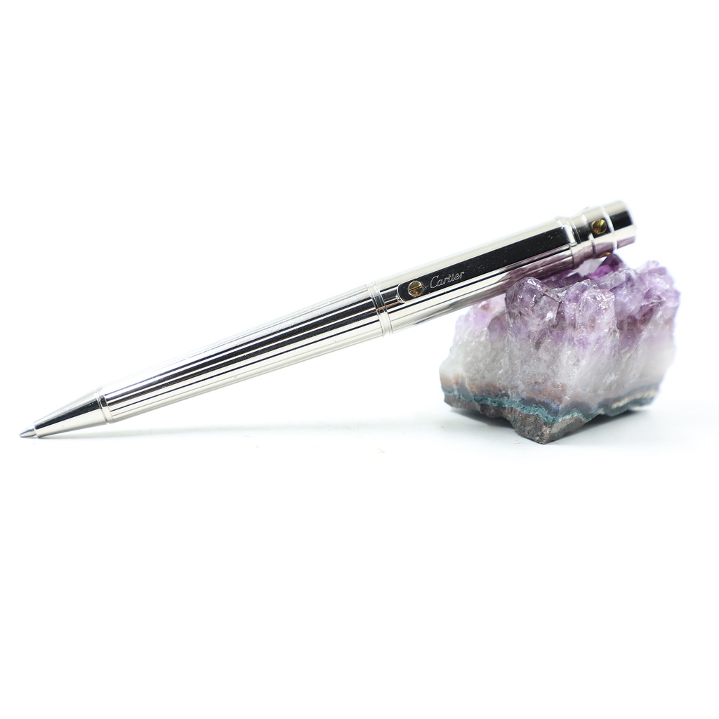 Santos De Cartier Pen With Golden Screws Q520655