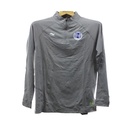 Juniors Long Sleeve Training T - Shirt With Zipper Juniors  Grey  -  Size - XL B