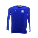 Kids Long Sleeve Baselayer Top  T - Shirt Juniors  Nautical Blue  -  Size - XL B