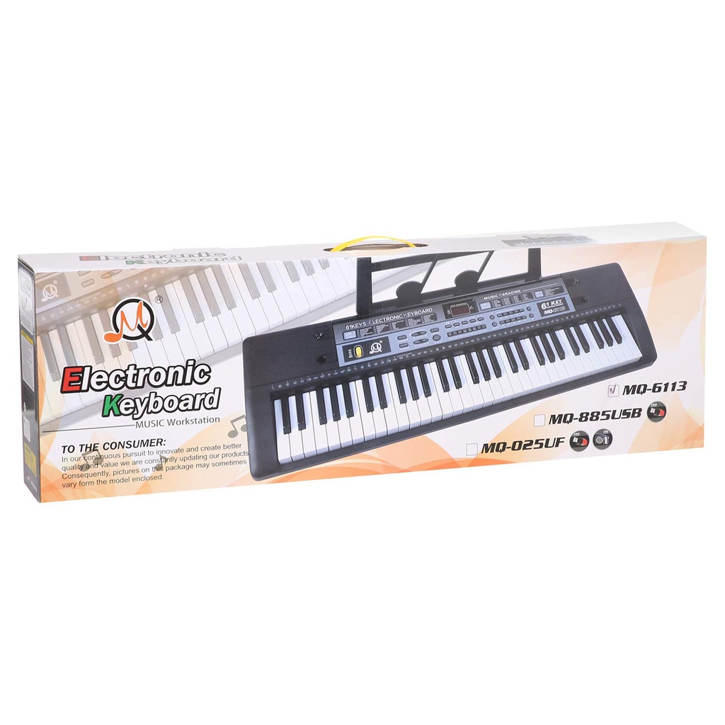 MQ Electronic keyboard MQ-6113 ** Box Damaged But New Inside