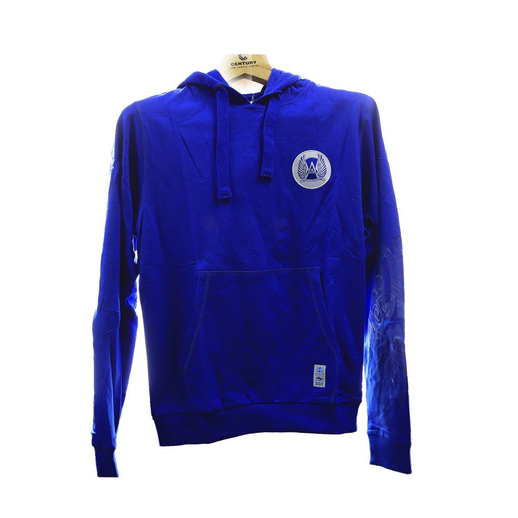 Men's Cotton Hooded Swea T Top - Jacket Natucal Blue Size - S