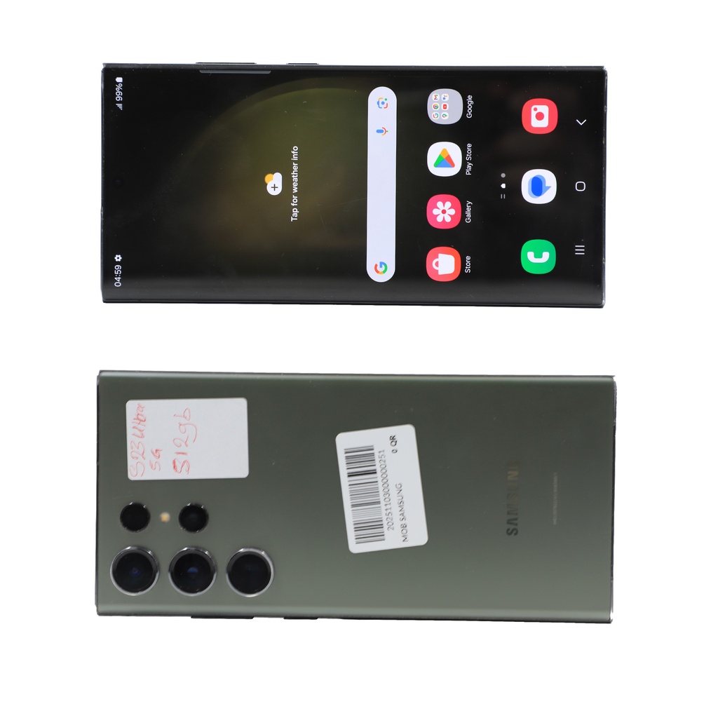 Samsung s 23 ultra 512 gb Green ** Contain Scratch On the bottom Big Scratch**