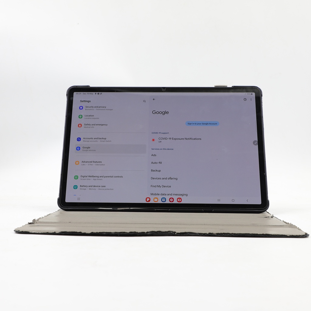 Samsung Tab S7+ Blue + Cover